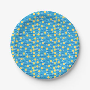 Tennis Terms Paper Plate