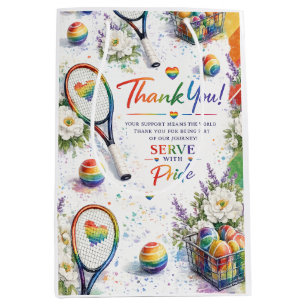 Tennis The Pride Month Rainbow themed Medium Gift Bag