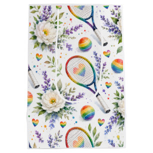 Tennis The Pride Month Rainbow themed Medium Gift Bag