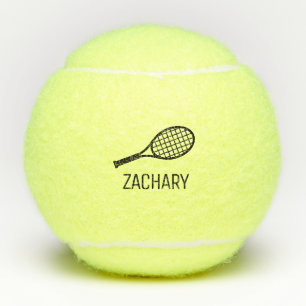 Tennis Theme Monogram Name Balls