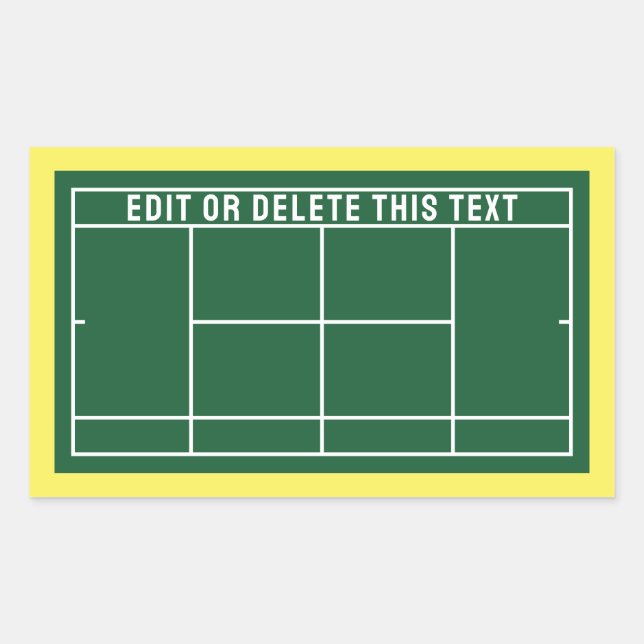 Tennis Theme Sticker (Front)