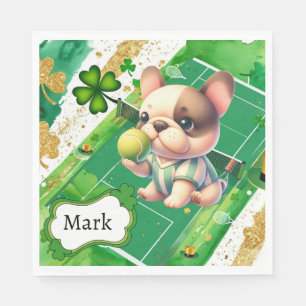 Tennis themed for St. Patrick's Day Napkin