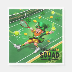 Tennis themed for St. Patrick's Day Napkin