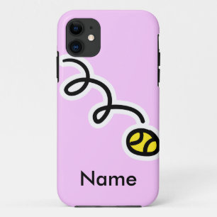 Tennis themed iphone case with your name