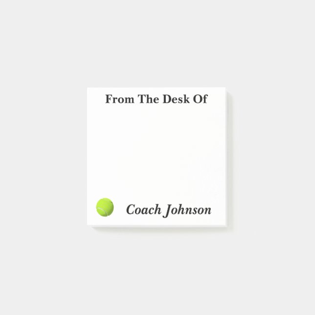 Tennis Themed Notes (Front)