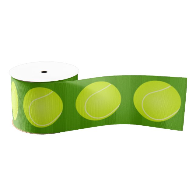 Tennis themed Party Grosgrain Ribbon (Spool)