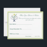 Tennis Themed Tenniscore Wedding Green Lime Colour Advice Card<br><div class="desc">Celebrate love with this elegant tennis-themed Tenniscore wedding card featuring crossed rackets, delicate calla lilies, and a stylish monogram. Perfect for couples who share a passion for tennis, this unique design combines sport and romance in a refined, modern style. Ideal for a wedding celebration that feels both personal and unforgettable....</div>