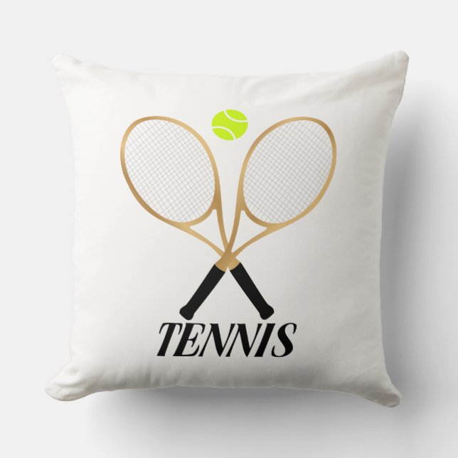 Tennis Throw Pillow (Front)