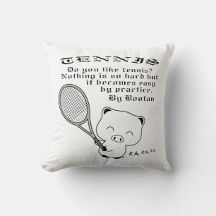 Tennis Throw Pillow
