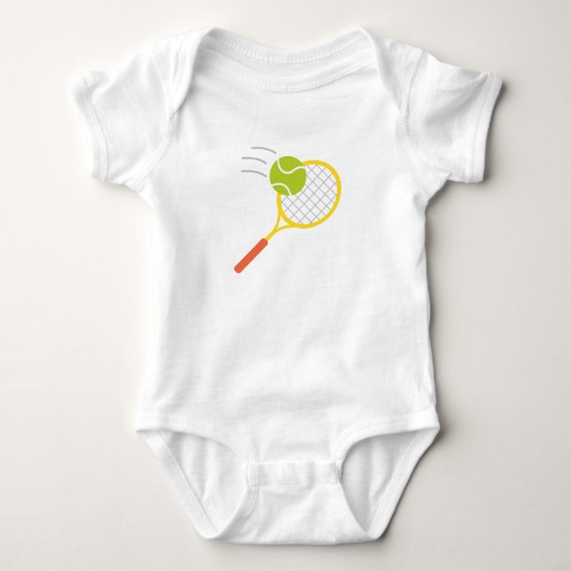 tennis time baby bodysuit (Front)