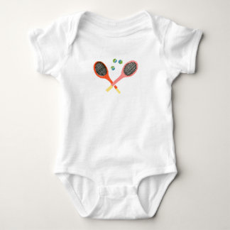 tennis time baby bodysuit