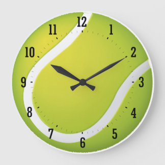 Tennis Time | Sport Cool Gifts Large Clock