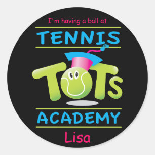 Tennis Tots Academy_I'm having a ball Classic Round Sticker