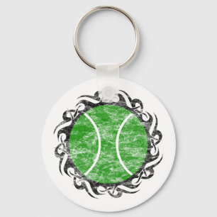tennis tribal keychain