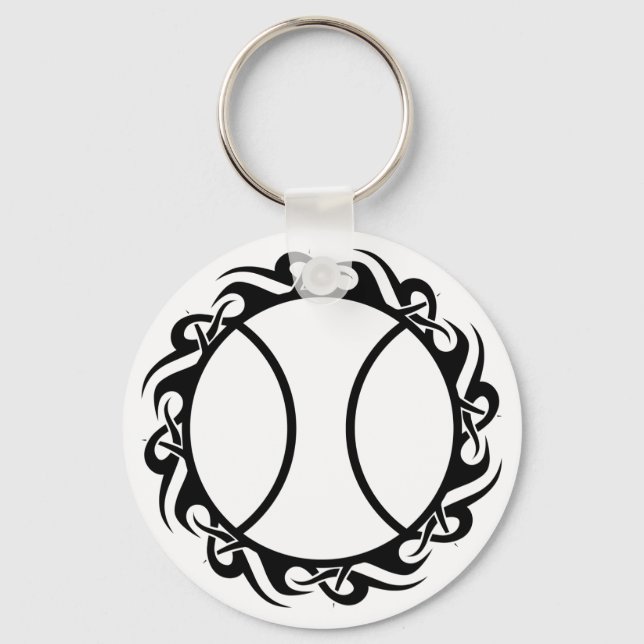tennis. tribal. keychain (Front)