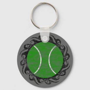 tennis. tribal. keychain