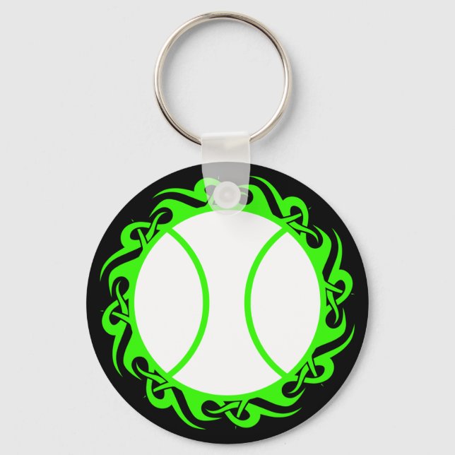 tennis. tribal. keychain (Front)