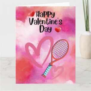 TENNIS Valentine's Day to Player with Love     Card