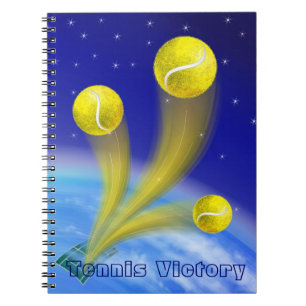 Tennis Victory, personalized Notebook