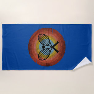TENNIS VINTAGE BEACH TOWEL