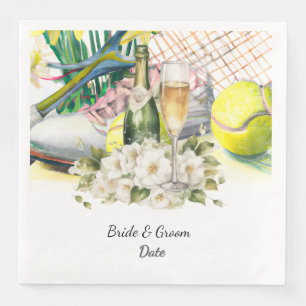 Tennis Wedding themed Napkin