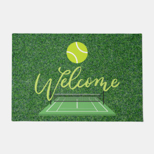 TENNIS Welcome door mat Tennis player home