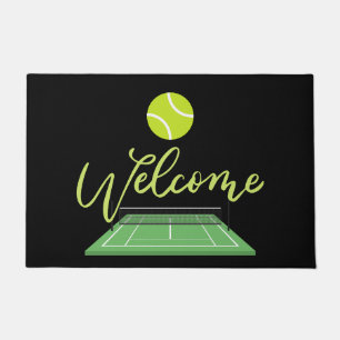 TENNIS Welcome door mat Tennis player home