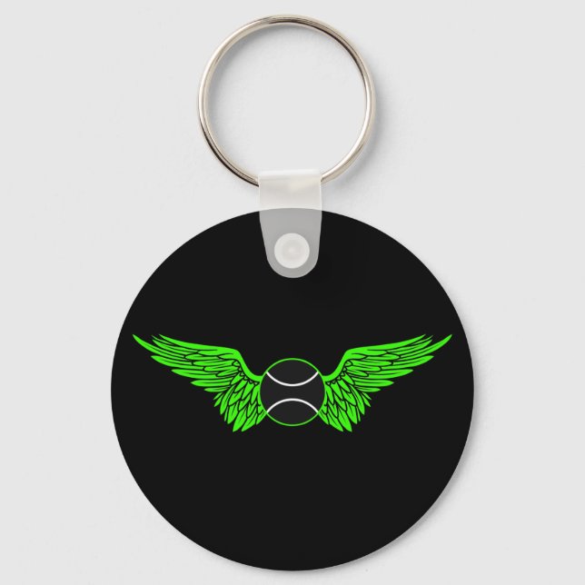tennis. winged. keychain (Front)