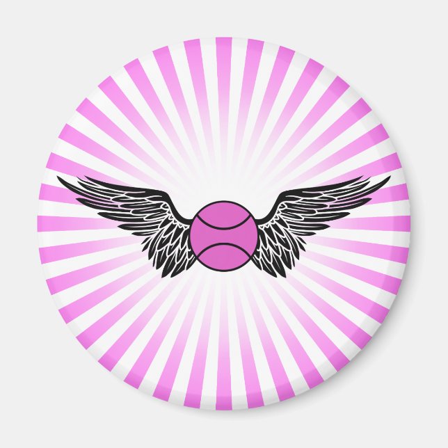 tennis. winged. magnet (Front)