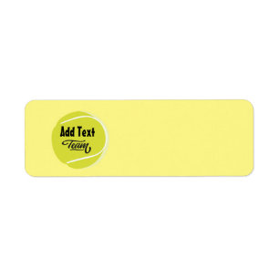 Tennis with Name of your Team on Ball