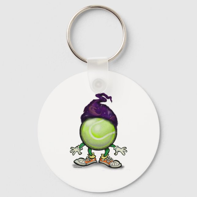 Tennis Wizard Keychain (Front)