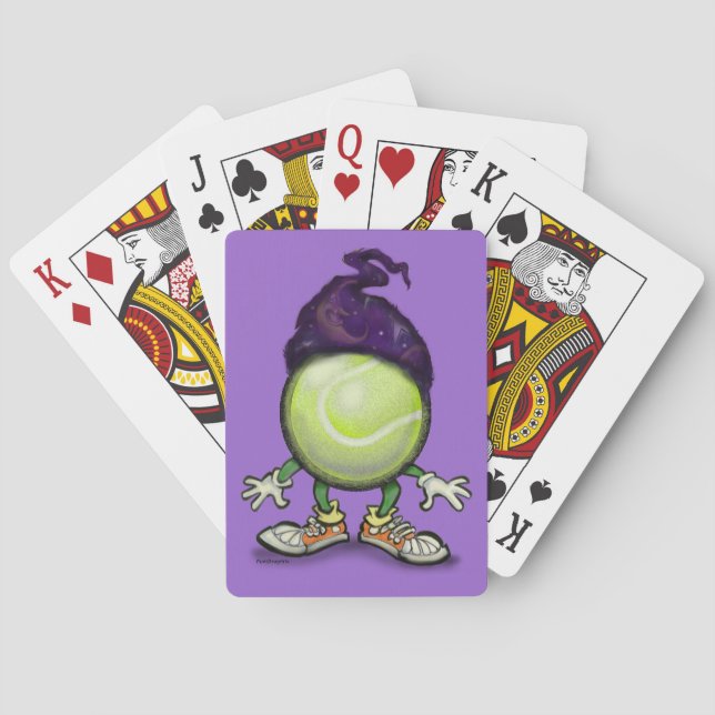 Tennis Wizard Playing Cards (Back)