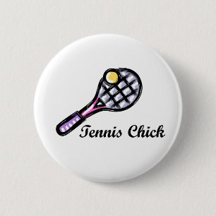 TennisChick Logo 2 Inch Round Button