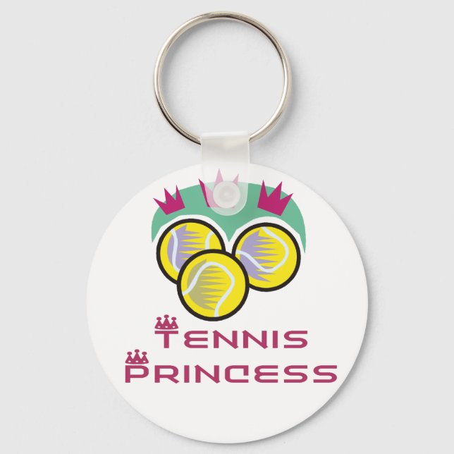 TennisChick Princess Keychain (Front)