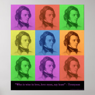 Tennyson "L'amour est long" Impression sur toile P