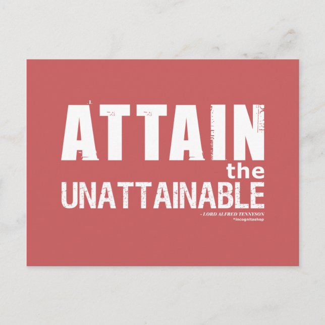 Tennyson Quote Postcard (Front)