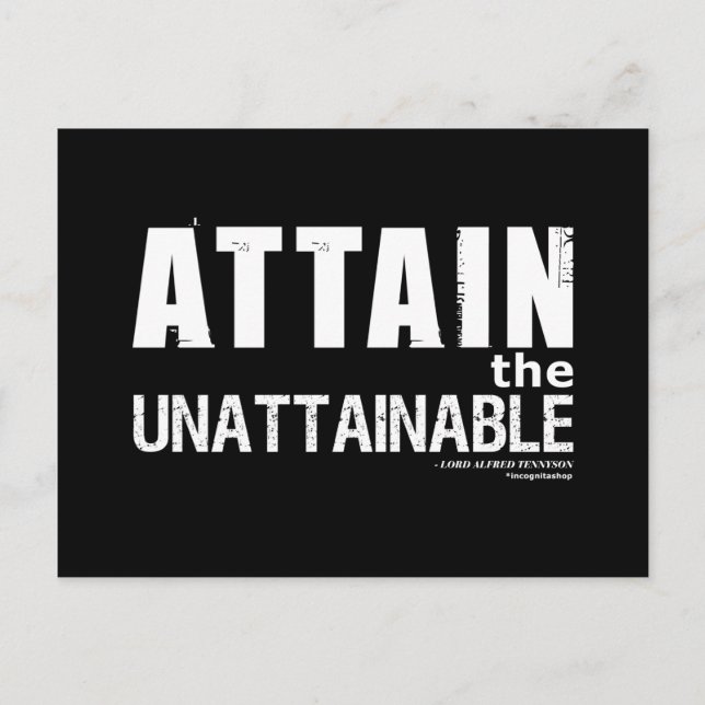 Tennyson Quote Postcard (Front)