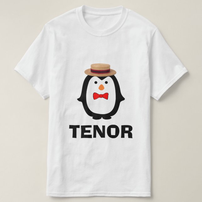 Tenor Penguin T-Shirt (Design Front)