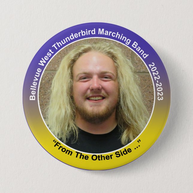 Tenor Sax Geoffrey 12 3 Inch Round Button (Front)