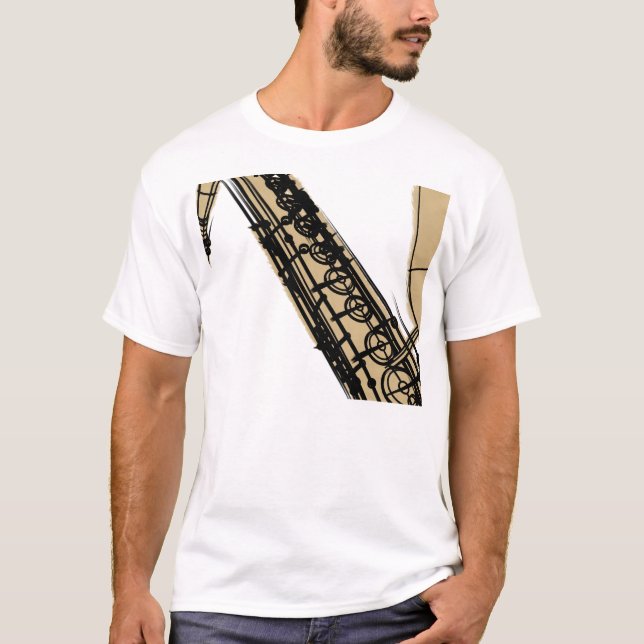 tenor sax khaki T-Shirt (Front)