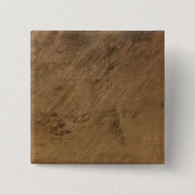 Tenoumer Crater in Mauritania 2 Inch Square Button (Front)