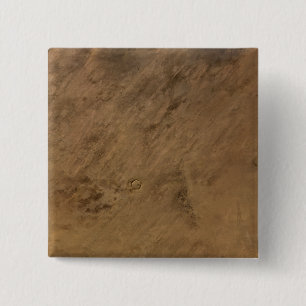 Tenoumer Crater in Mauritania 2 Inch Square Button