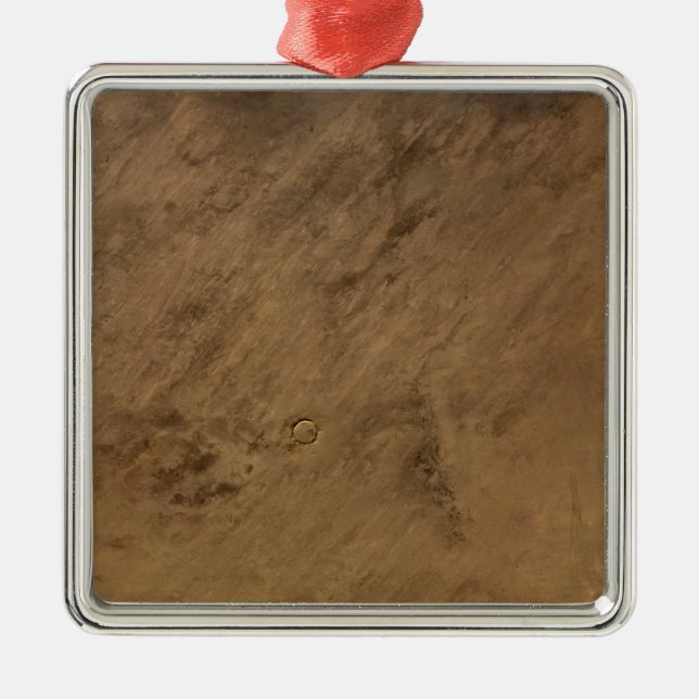 Tenoumer Crater in Mauritania Metal Ornament (Front)