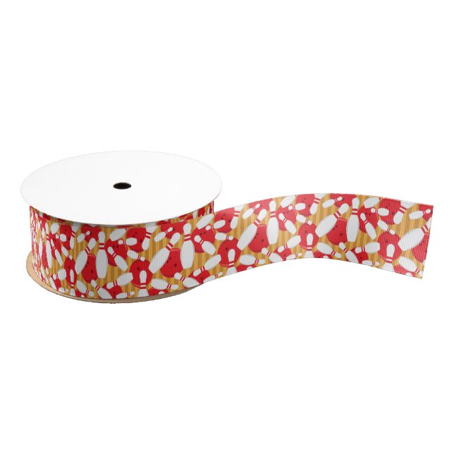 Tenpin Bowling Arcade Bowling Birthday Party Grosgrain Ribbon (Spool)