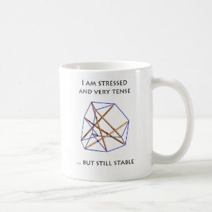 Tensegrity Mug - I am stressed and tendez