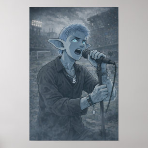 Tension / Singer / Soccer stadium Poster