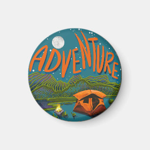 Tent Camping Adventure Magnet