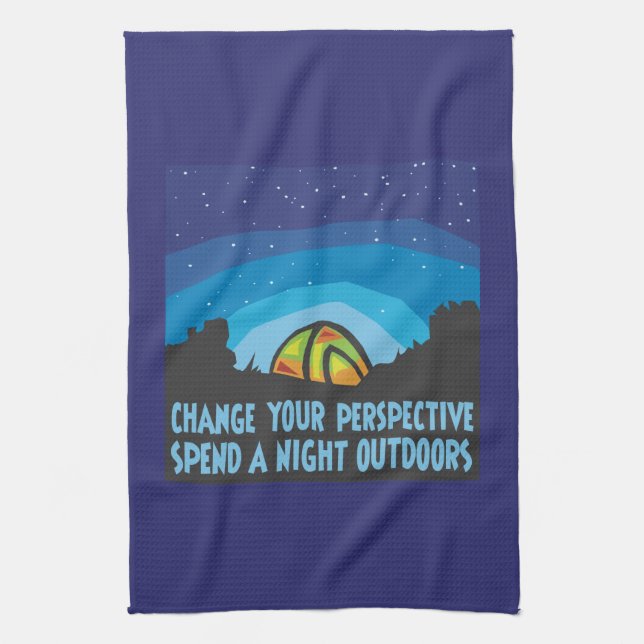 Tent Camping Kitchen Towel (Vertical)