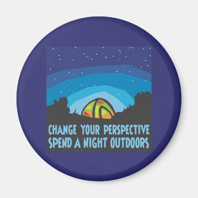 Tent Camping Magnet (Front)
