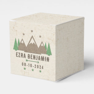 Tent Canvas Camping Bar Mitzvah Personalized Favor Box